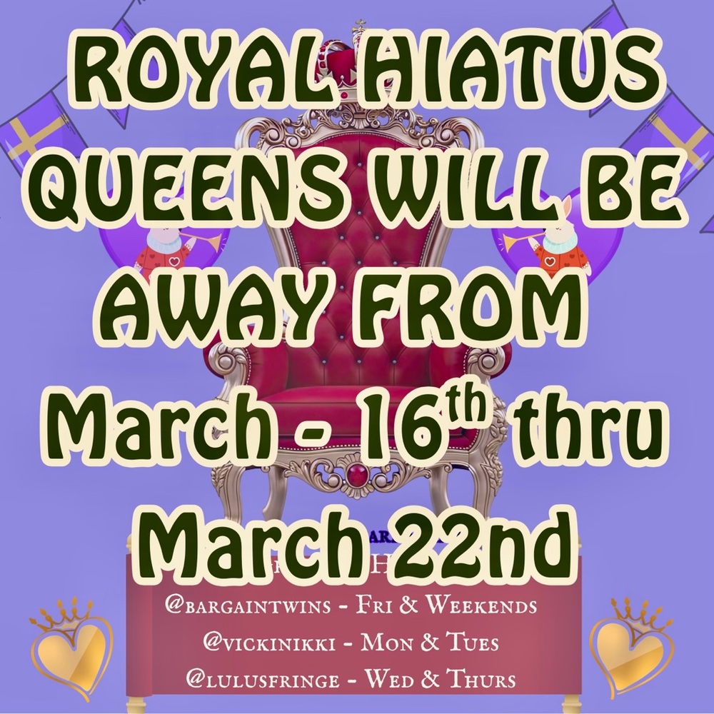 TODAY’S QUEENS ARE
OVER @VICKINIKKI’S
💜⚜️💜⚜️💜⚜️💜⚜️💜 - Picture 5 of 14